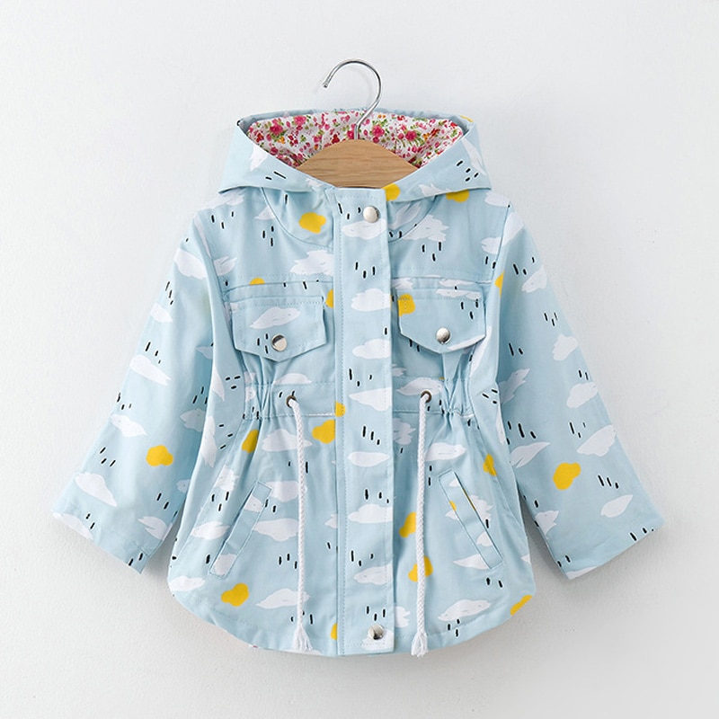 Kids Jackets Girls Hooded Coat